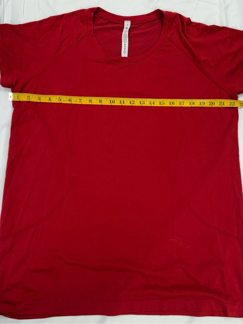 lululemon athletica Red Crewneck Tee